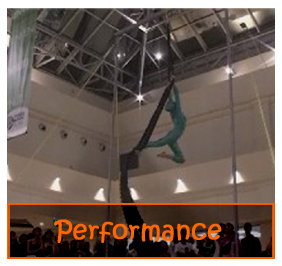 Performance Circo Giocoleria Fuoco Tessuti Aerei Funambolo Verticalista